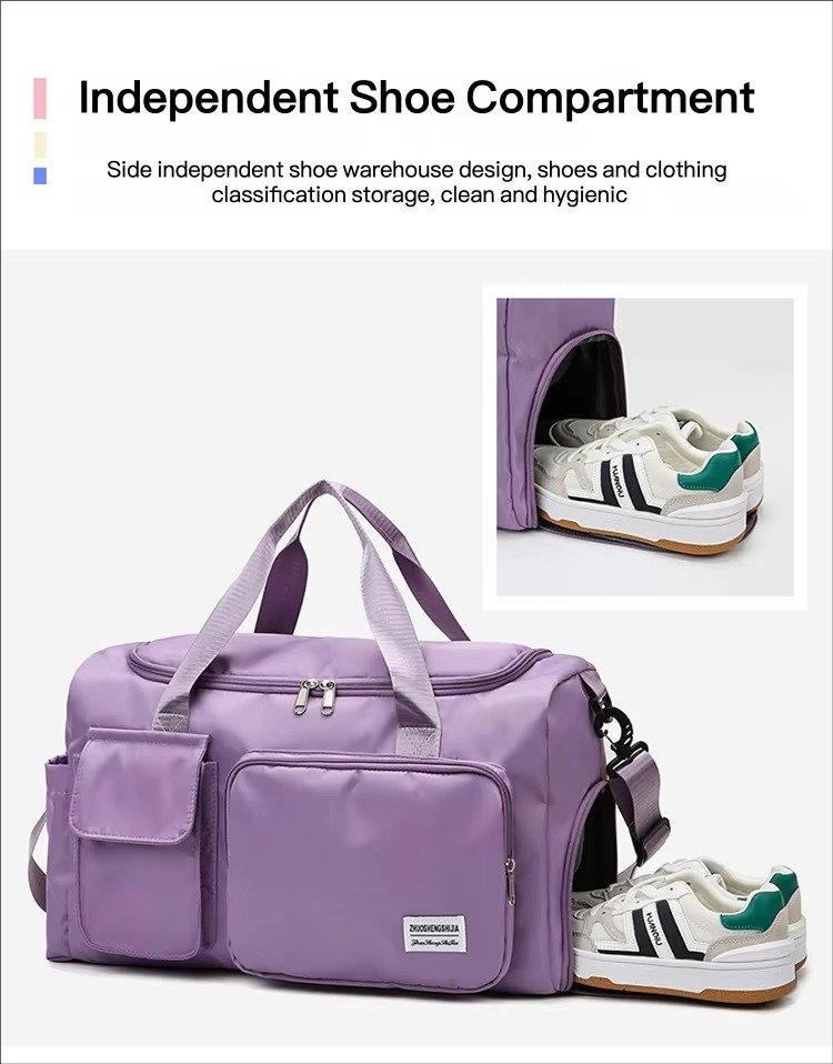 Custom Logo Oxford Gym Duffel Bag with Multi Pockets – Waterproof Fitness & Travel Bag product detail