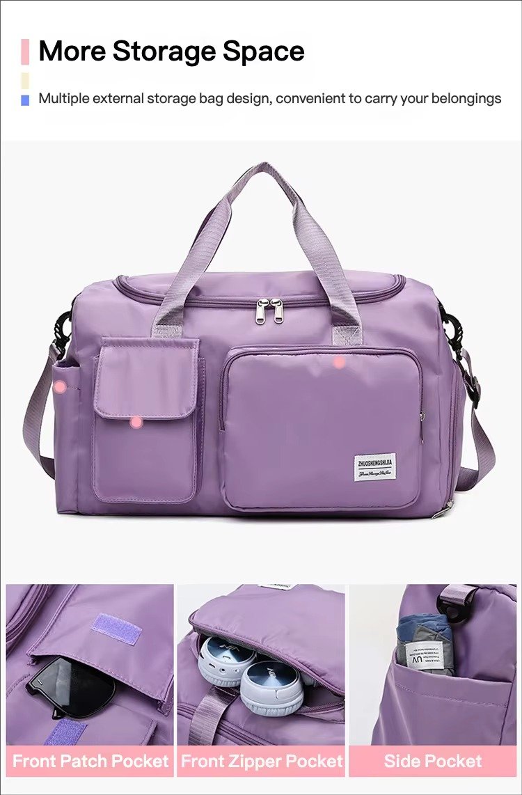 Custom Logo Oxford Gym Duffel Bag with Multi Pockets – Waterproof Fitness & Travel Bag product detail