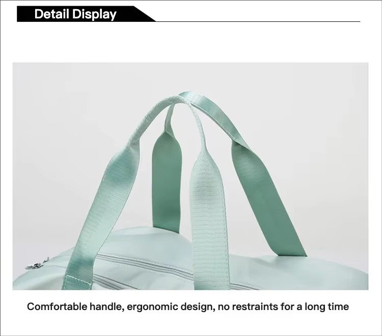 Design Waterproof Leisure Sport Fitness Bag Portable Large Capacity Shoe Compartment Dry Wet Separation Travel Bags detail image