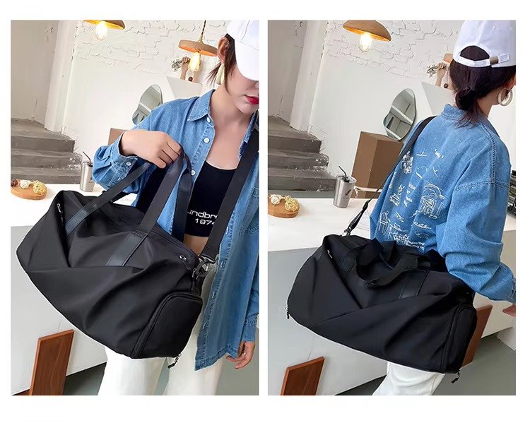 Design Waterproof Leisure Sport Fitness Bag Portable Large Capacity Shoe Compartment Dry Wet Separation Travel Bags detail image