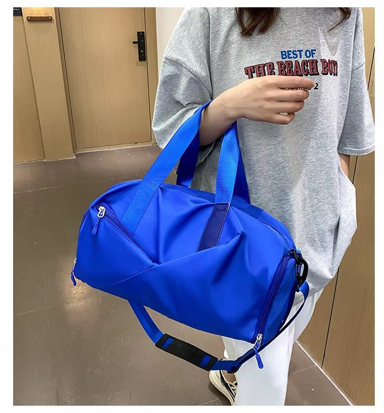 Design Waterproof Leisure Sport Fitness Bag Portable Large Capacity Shoe Compartment Dry Wet Separation Travel Bags detail image