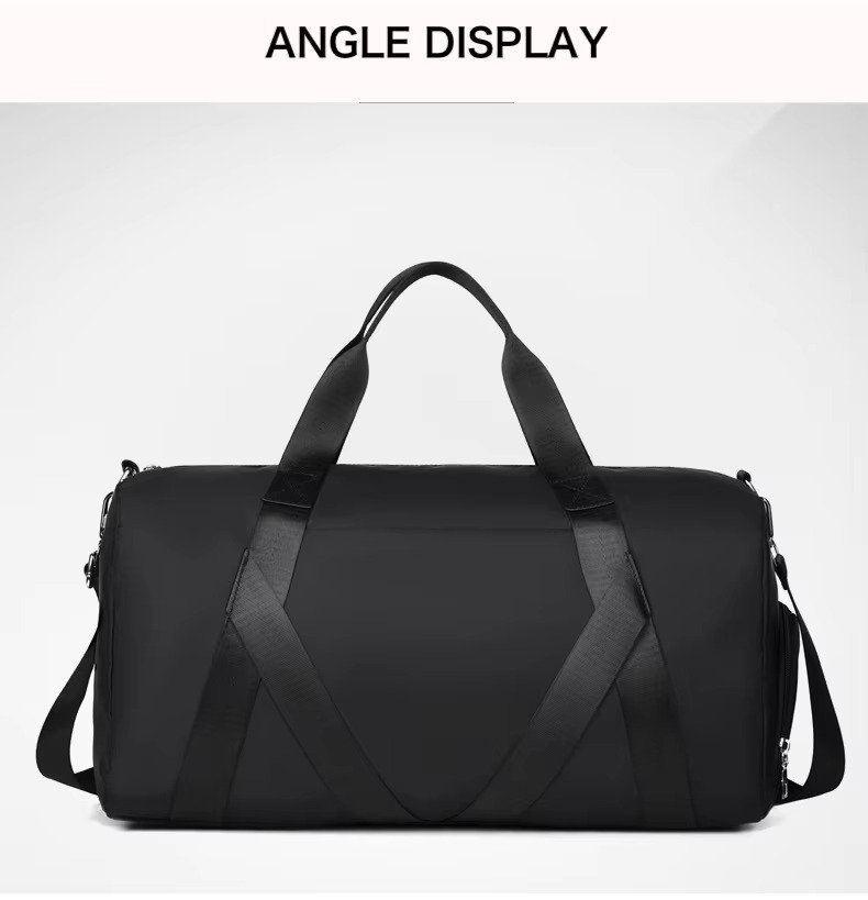 Customized Logo Large Capacity Duffle Bags Waterproof Yoga Gym Crossbody Travel Bag with Dry Wet Separation and Shoe Compartment detail image