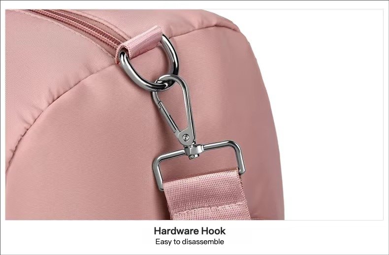 Customized Logo Large Capacity Duffle Bags Waterproof Yoga Gym Crossbody Travel Bag with Dry Wet Separation and Shoe Compartment detail image