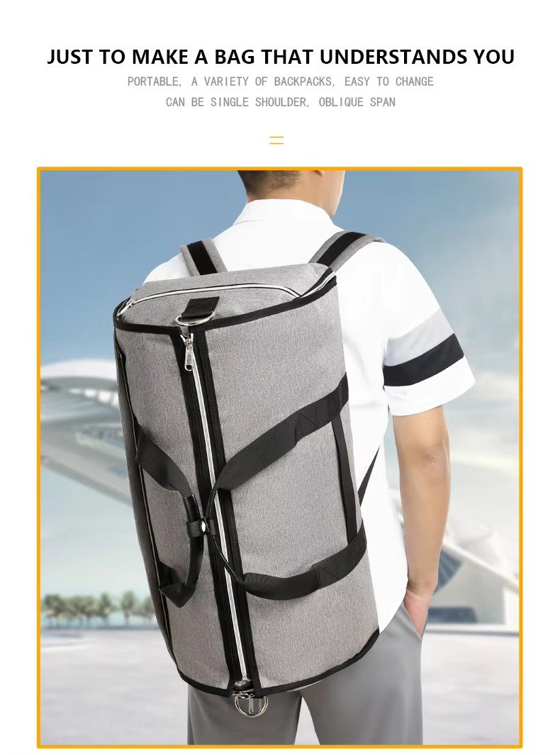 High Quality Custom Logo Convertible Garment Bag Waterproof Suit Travel Bag Foldable Carry on Duffle Bags with Shoes Compartment product detail