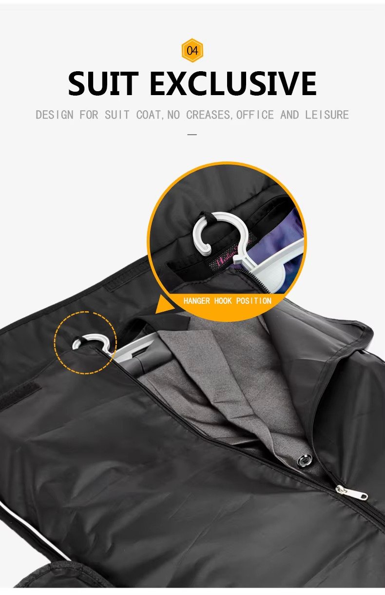 High Quality Custom Logo Convertible Garment Bag Waterproof Suit Travel Bag Foldable Carry on Duffle Bags with Shoes Compartment product detail
