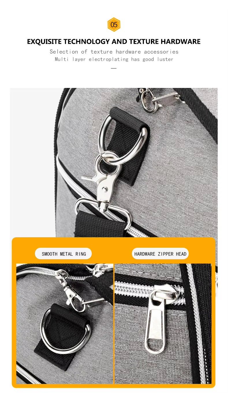 High Quality Custom Logo Convertible Garment Bag Waterproof Suit Travel Bag Foldable Carry on Duffle Bags with Shoes Compartment product detail