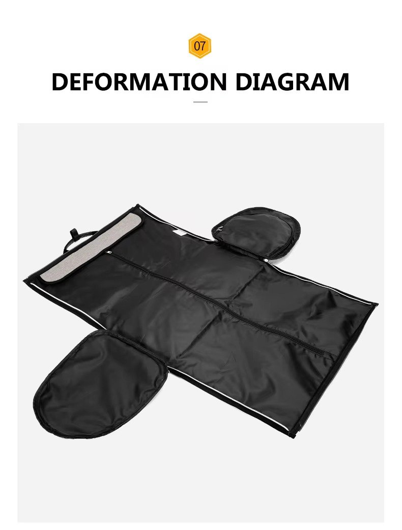 High Quality Custom Logo Convertible Garment Bag Waterproof Suit Travel Bag Foldable Carry on Duffle Bags with Shoes Compartment product detail