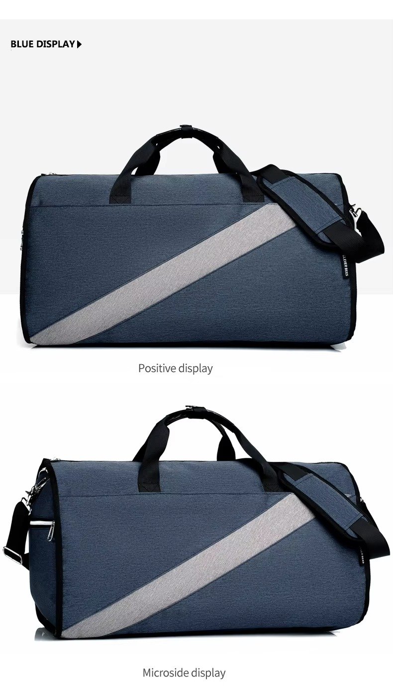 High Quality Custom Logo Convertible Garment Bag Waterproof Suit Travel Bag Foldable Carry on Duffle Bags with Shoes Compartment product detail