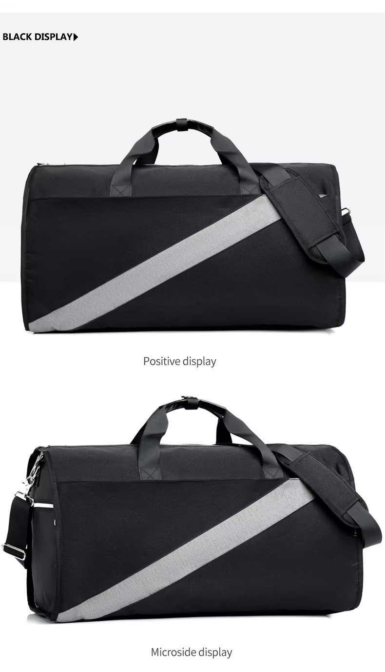 High Quality Custom Logo Convertible Garment Bag Waterproof Suit Travel Bag Foldable Carry on Duffle Bags with Shoes Compartment product detail