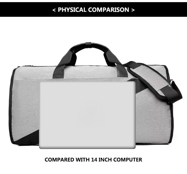 High Quality Custom Logo Convertible Garment Bag Waterproof Suit Travel Bag Foldable Carry on Duffle Bags with Shoes Compartment product detail