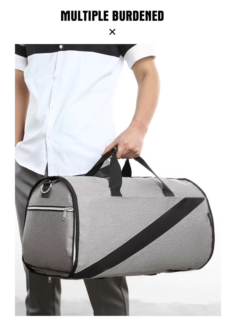 High Quality Custom Logo Convertible Garment Bag Waterproof Suit Travel Bag Foldable Carry on Duffle Bags with Shoes Compartment product detail