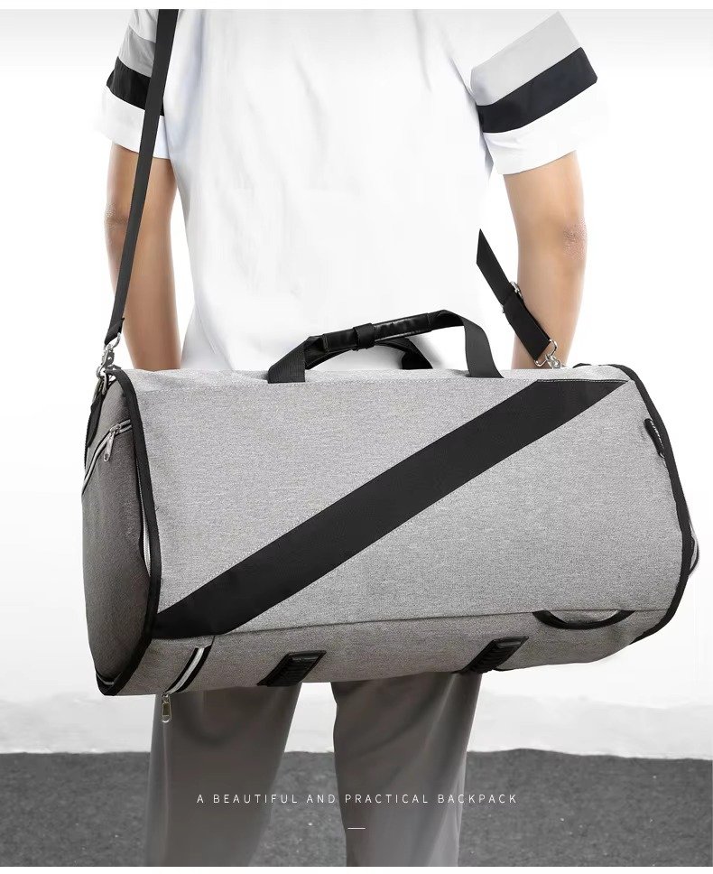 High Quality Custom Logo Convertible Garment Bag Waterproof Suit Travel Bag Foldable Carry on Duffle Bags with Shoes Compartment product detail