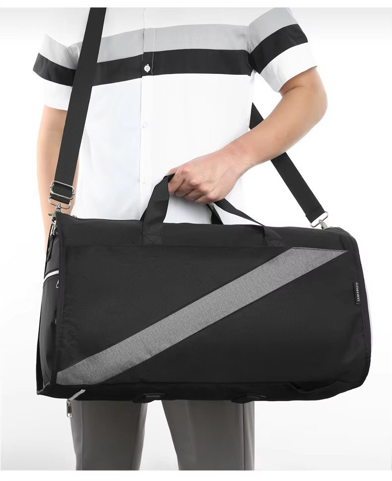 High Quality Custom Logo Convertible Garment Bag Waterproof Suit Travel Bag Foldable Carry on Duffle Bags with Shoes Compartment product detail