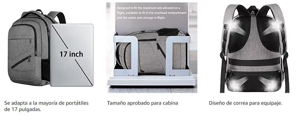 Large Capacity USB Business Travel School Polyester Laptop Backpack product detail