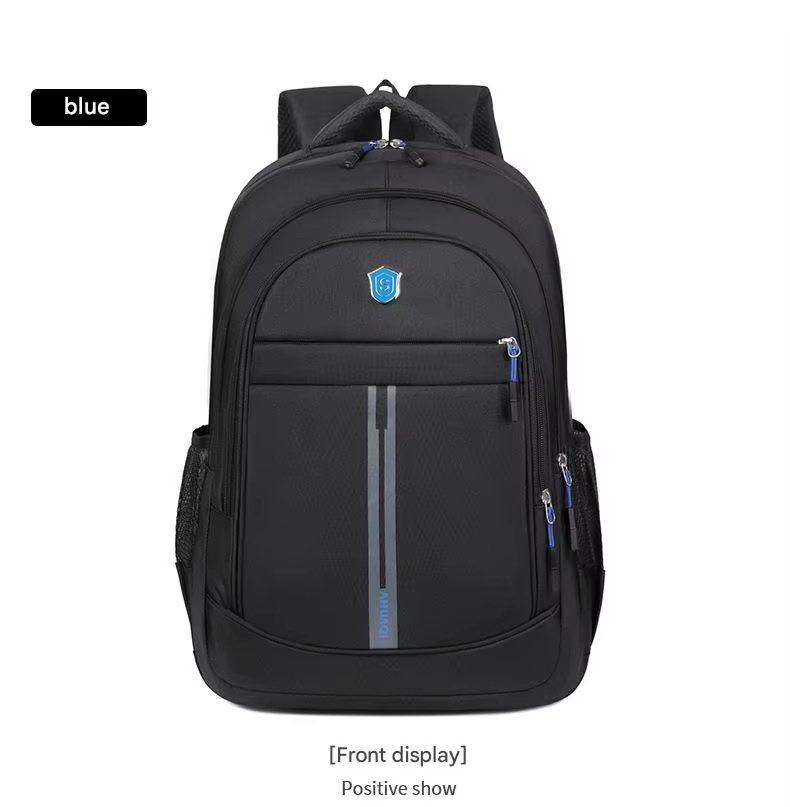 Water-Resistant USB Modern Business School Polyester Laptop Backpack product detail