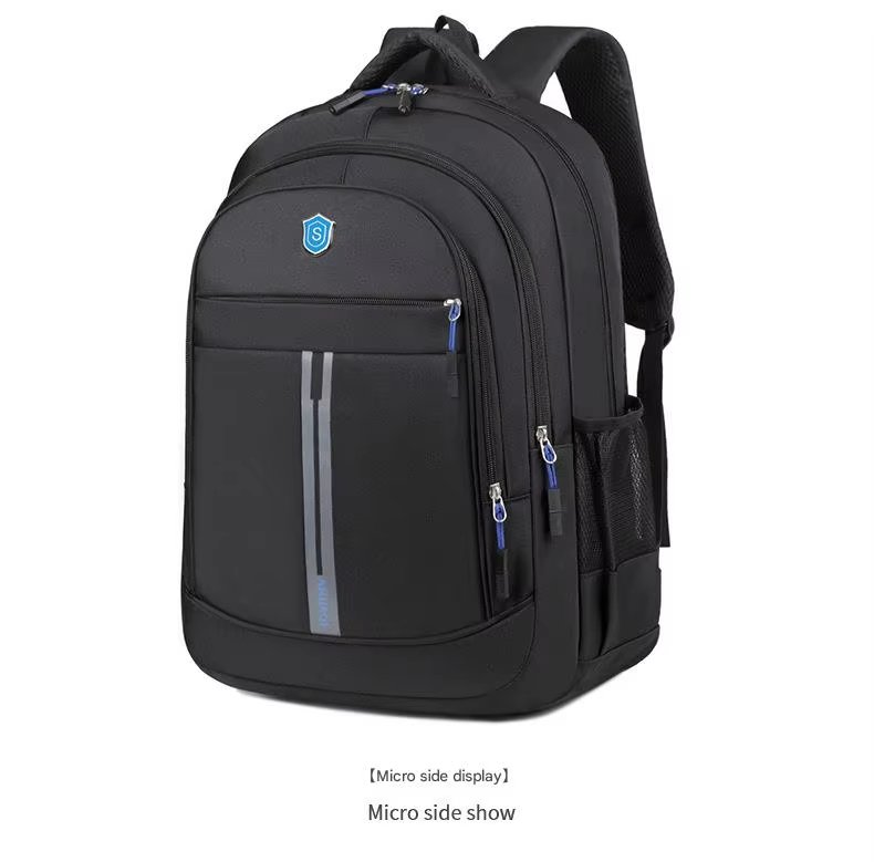 Water-Resistant USB Modern Business School Polyester Laptop Backpack product detail