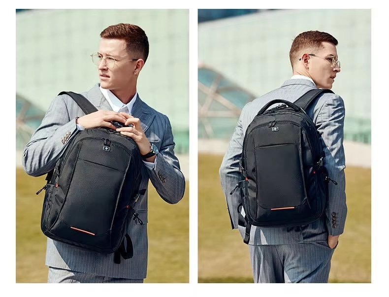 Anti-Theft Water-Resistant Large Capacity USB Business Oxford Laptop Backpack product detail