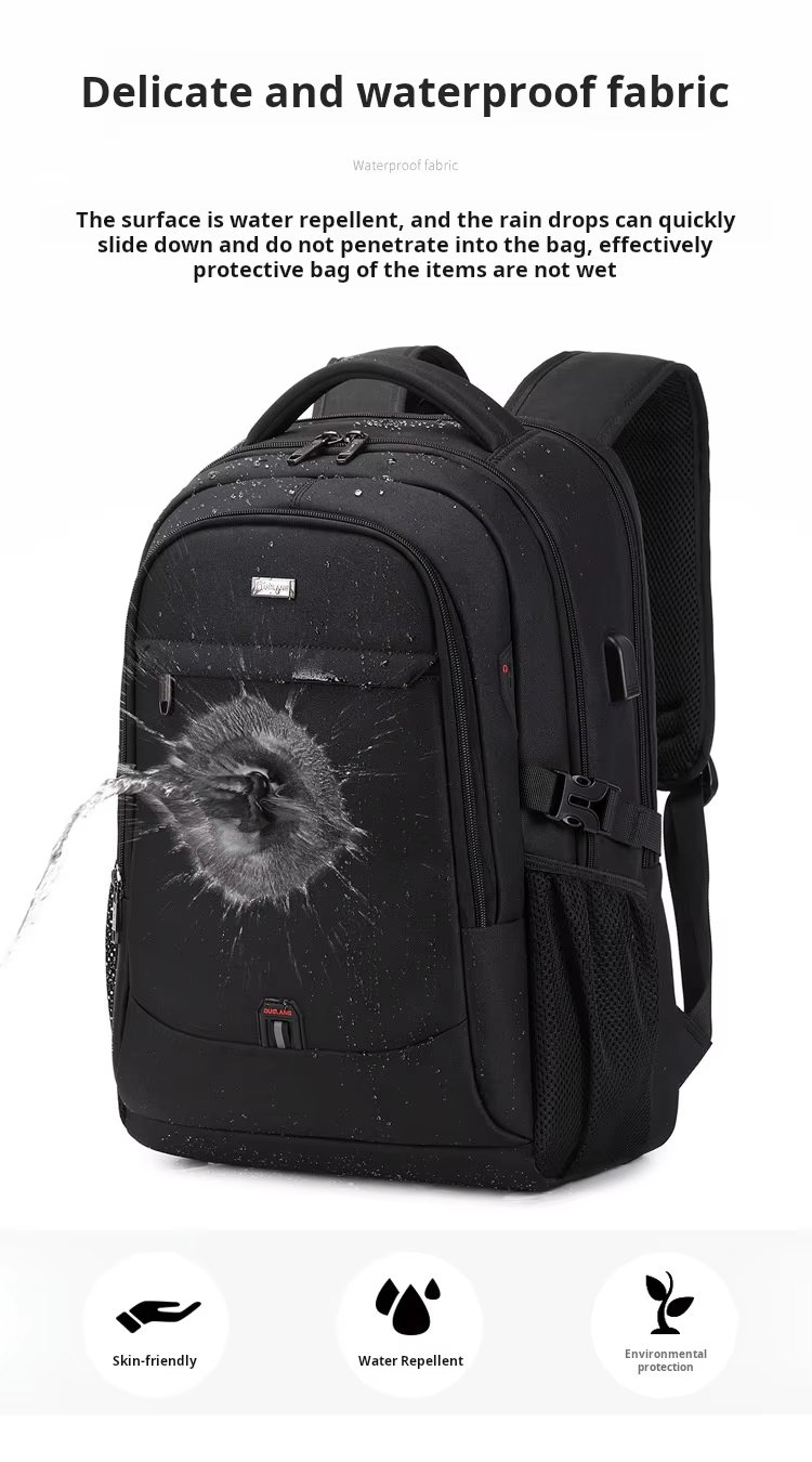 Anti-Theft Water-Resistant Large Capacity USB Business Oxford Laptop Backpack product detail