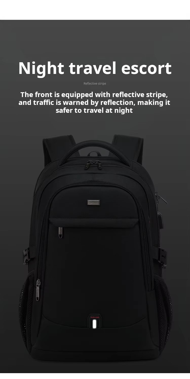 Anti-Theft Water-Resistant Large Capacity USB Business Oxford Laptop Backpack product detail