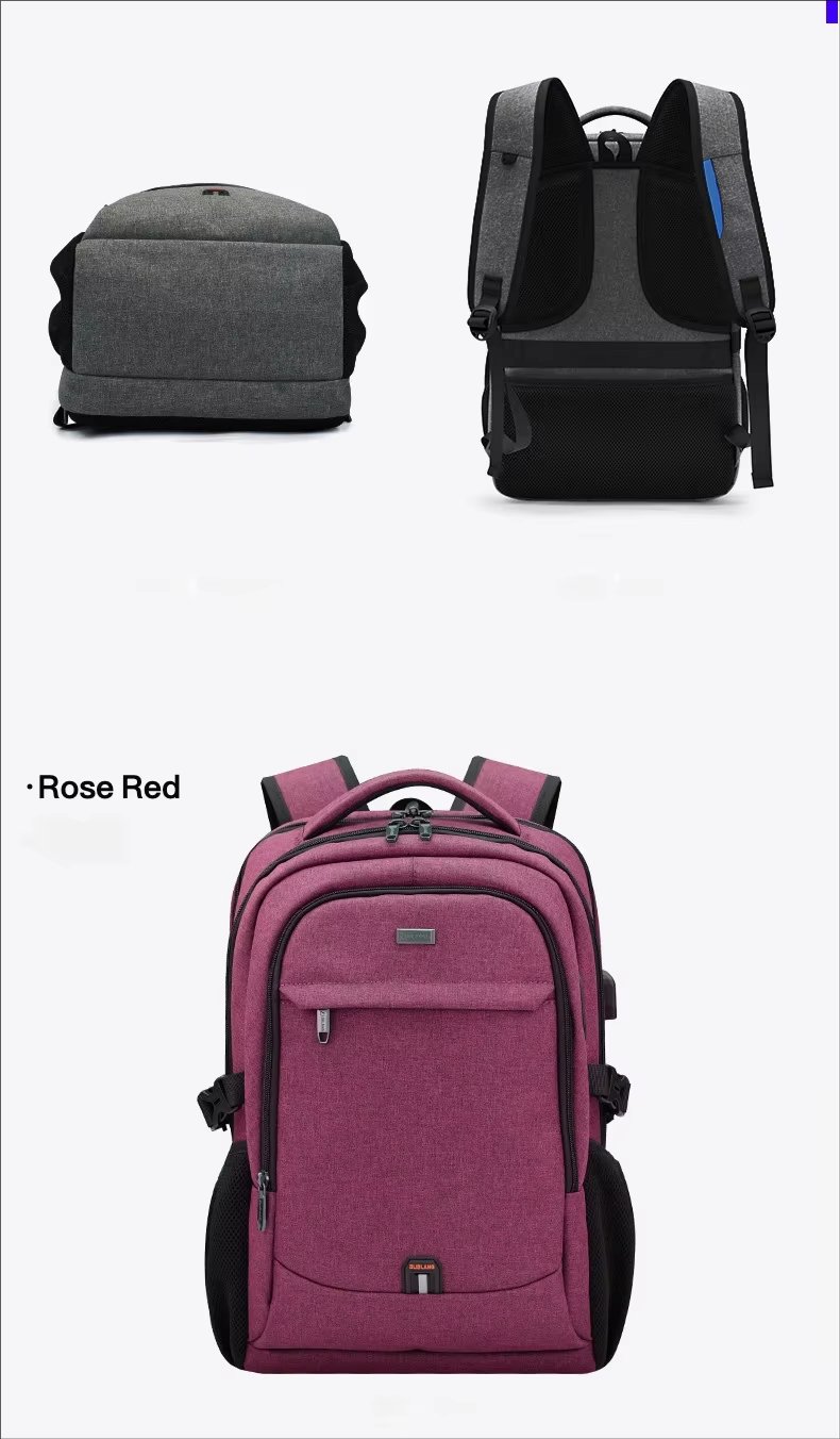 Anti-Theft Water-Resistant Large Capacity USB Business Oxford Laptop Backpack product detail
