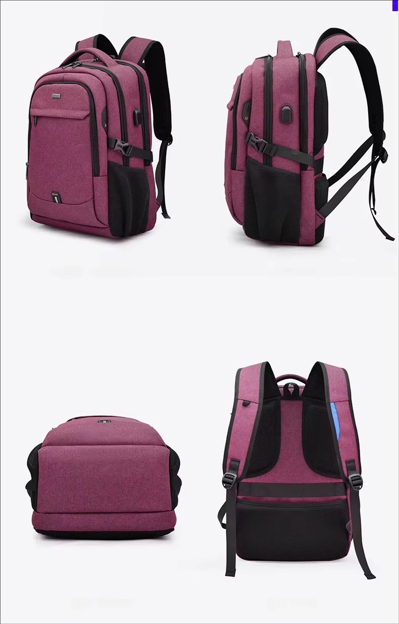 Anti-Theft Water-Resistant Large Capacity USB Business Oxford Laptop Backpack product detail