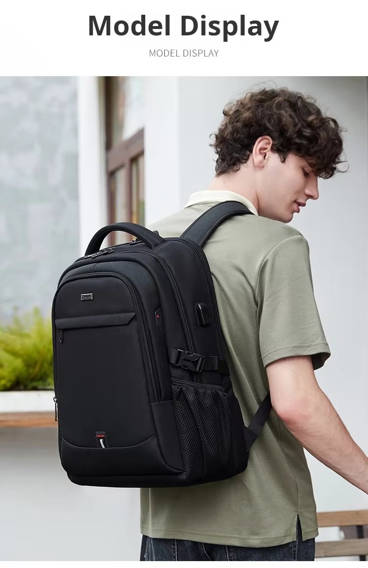 Anti-Theft Water-Resistant Large Capacity USB Business Oxford Laptop Backpack product detail