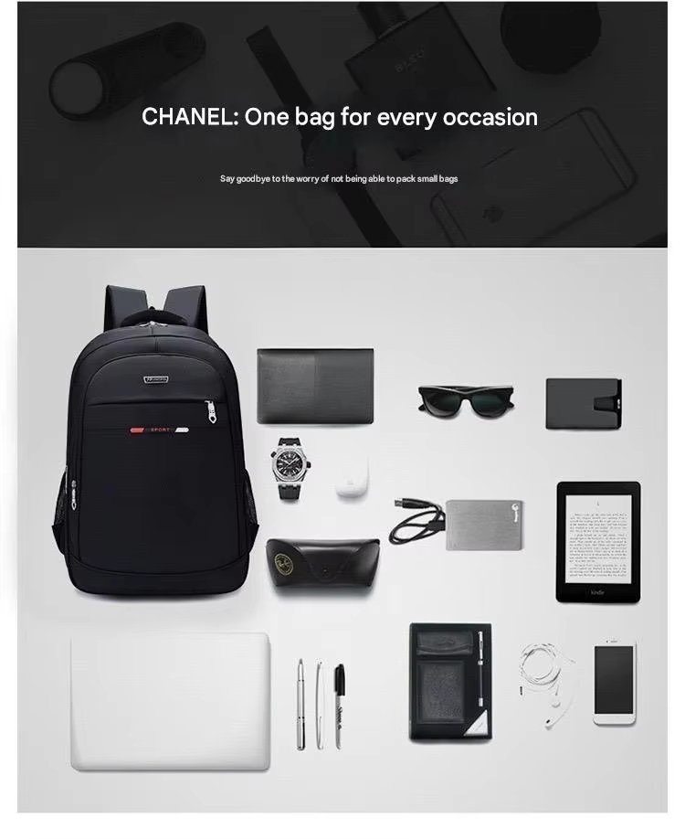 Water-Resistant USB Outdoor Business Travel Oxford Laptop Backpack product detail