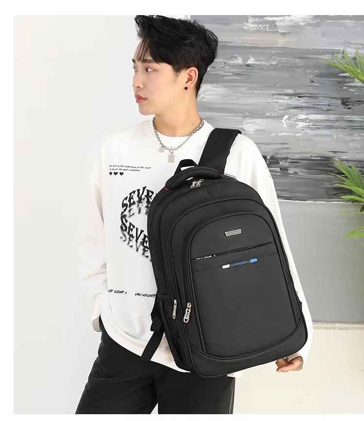 Water-Resistant USB Outdoor Business Travel Oxford Laptop Backpack product detail