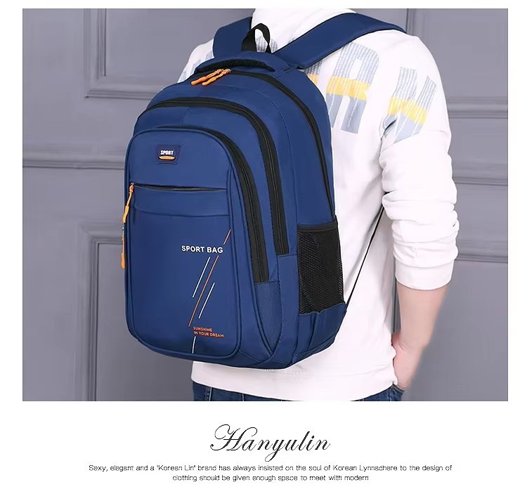 Water-Resistant Large Capacity Modern Business Travel Nylon Laptop Backpack product detail