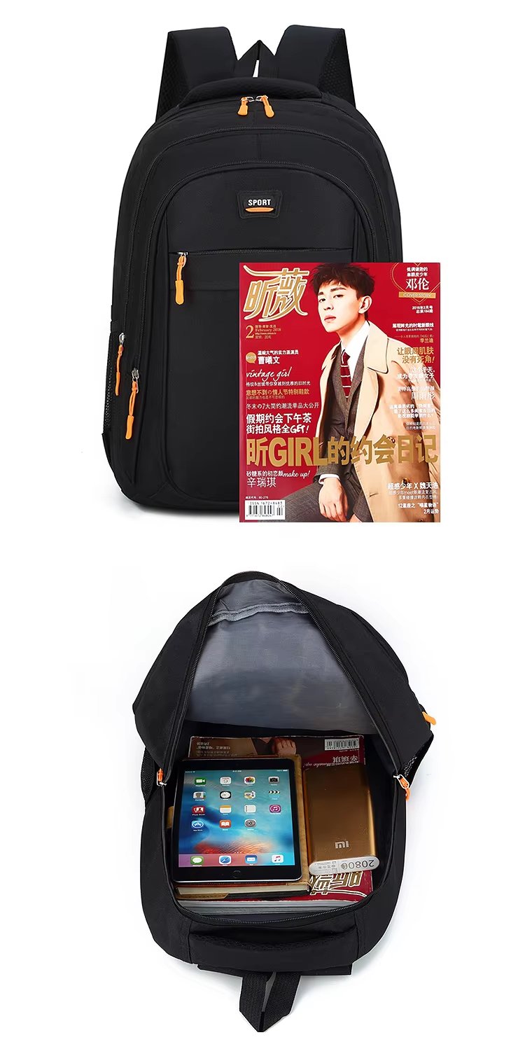 Water-Resistant Large Capacity Modern Business Travel Nylon Laptop Backpack product detail