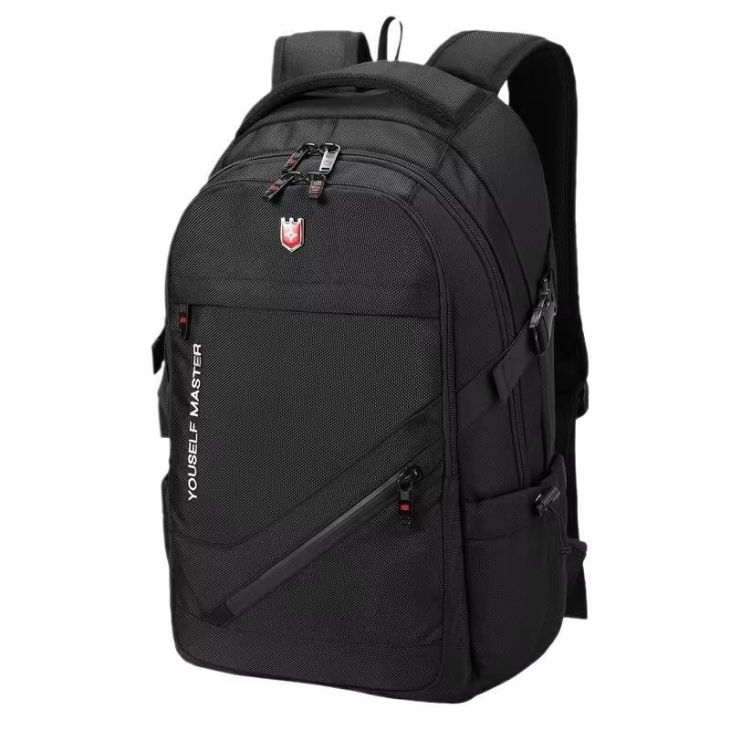 Water-Resistant Large Capacity USB Business Travel Polyester Laptop Backpack product detail