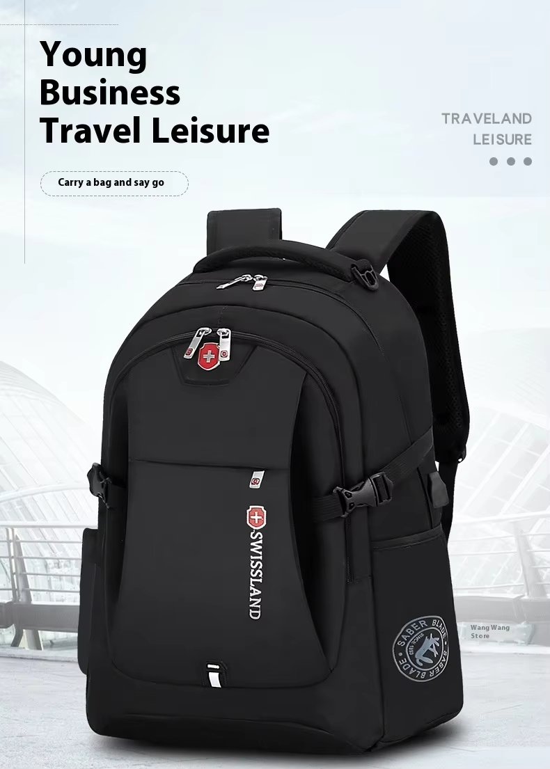 Water-Resistant USB Outdoor Business Travel Oxford Laptop Backpack product detail