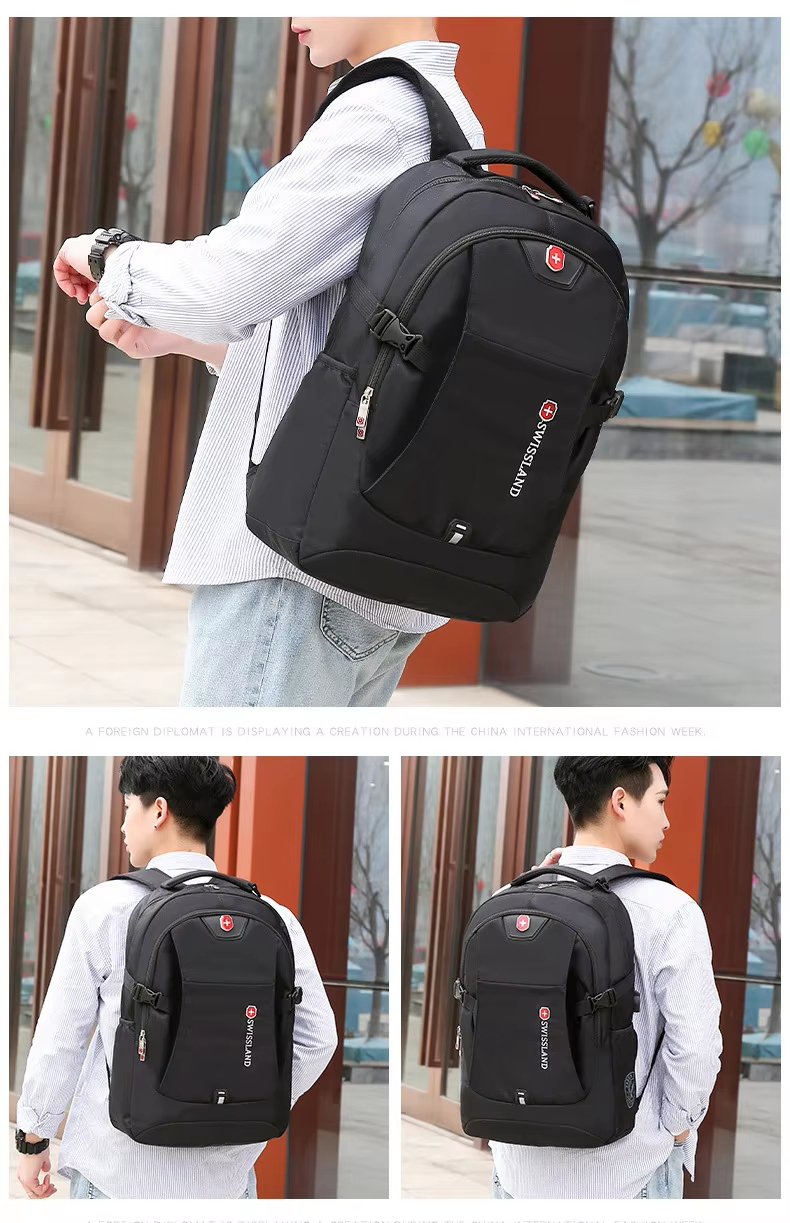 Water-Resistant USB Outdoor Business Travel Oxford Laptop Backpack product detail