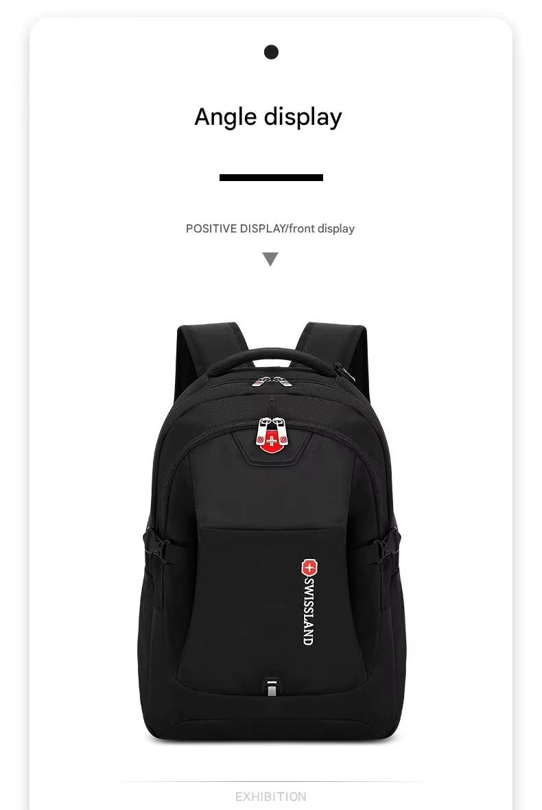 Water-Resistant USB Outdoor Business Travel Oxford Laptop Backpack product detail