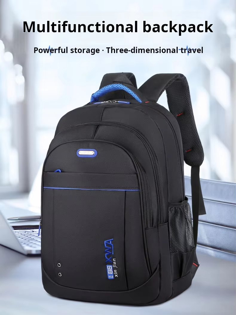 Water-Resistant Large Capacity Business Travel School Oxford Laptop Backpack product detail