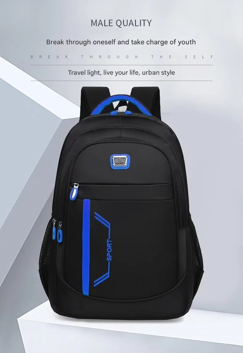 Water-Resistant Large Capacity Business Travel School Oxford Laptop Backpack product detail