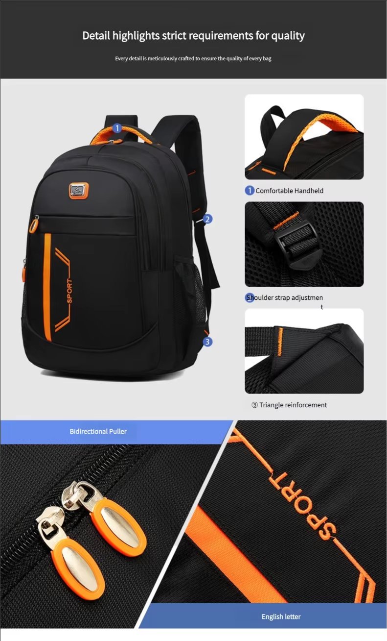 Water-Resistant Large Capacity Business Travel School Oxford Laptop Backpack product detail