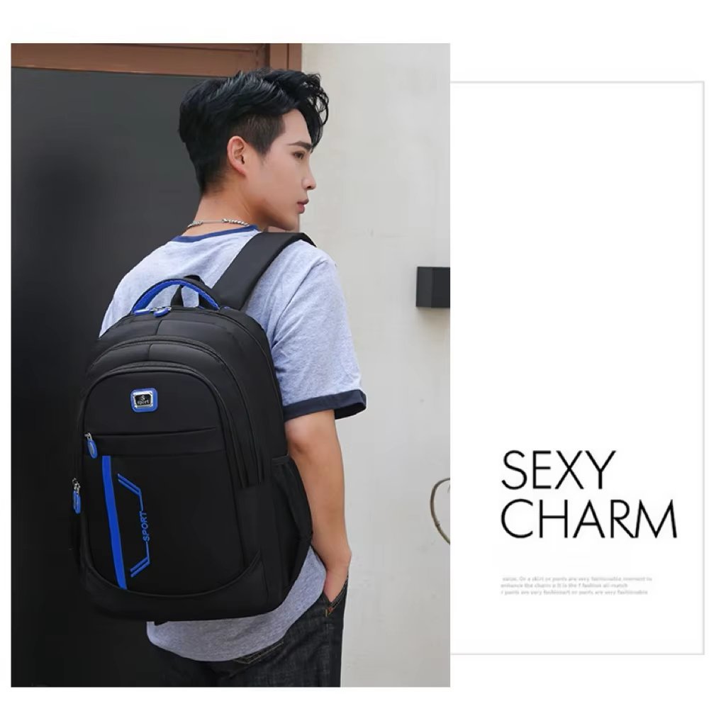 Water-Resistant Large Capacity Business Travel School Oxford Laptop Backpack product detail