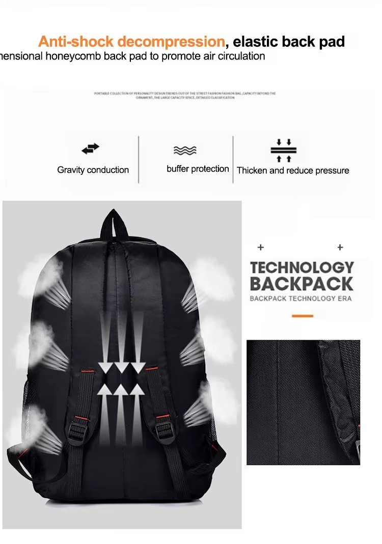 Water-Resistant Lightweight Business School Nylon Laptop Backpack product detail