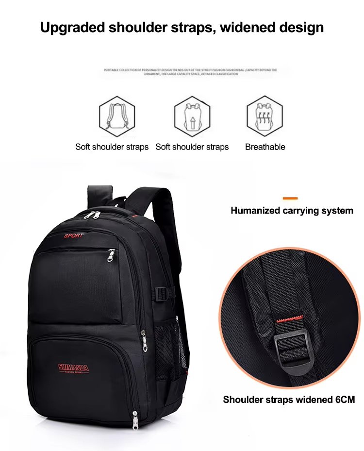 Water-Resistant Lightweight Business School Nylon Laptop Backpack product detail