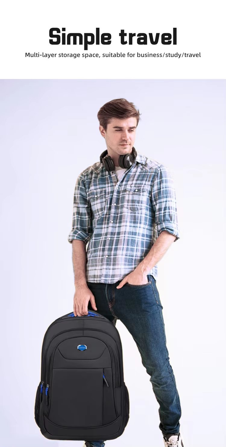 Water-Resistant Outdoor Business Travel School Oxford Laptop Backpack product detail