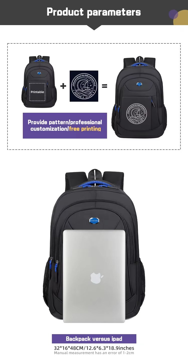 Water-Resistant Outdoor Business Travel School Oxford Laptop Backpack product detail
