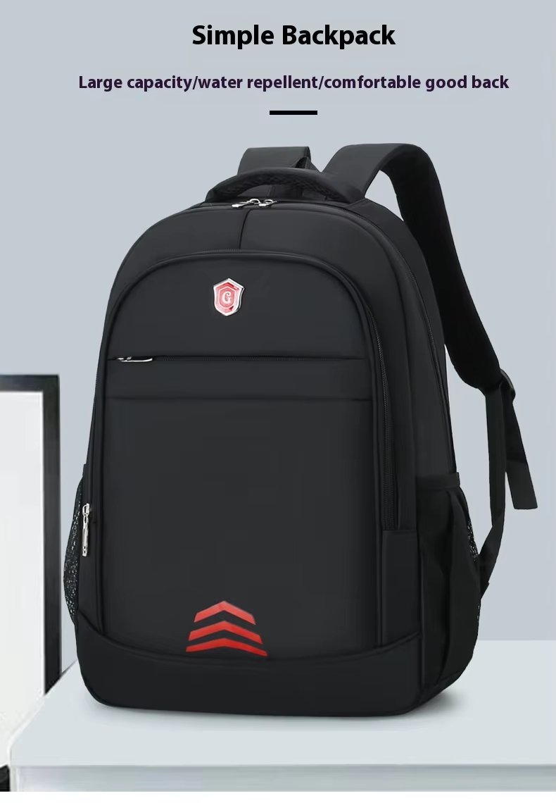 Water-Resistant Modern Business School Nylon Laptop Backpack product detail