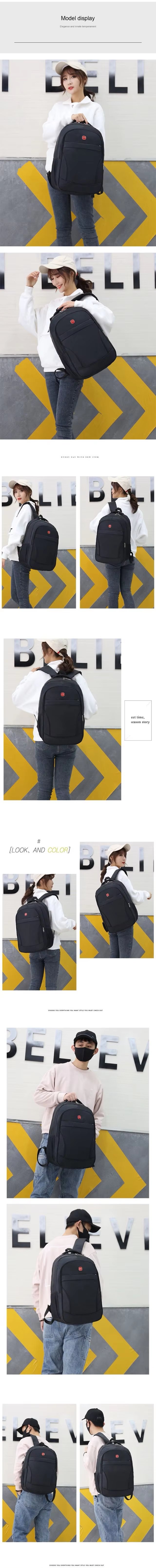Water-Resistant Outdoor Business Travel School Oxford Laptop Backpack product detail