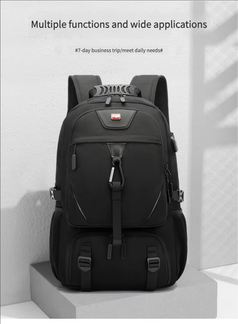 Anti-Theft Water-Resistant Large Capacity Expandable Travel Polyester Laptop Backpack product detail