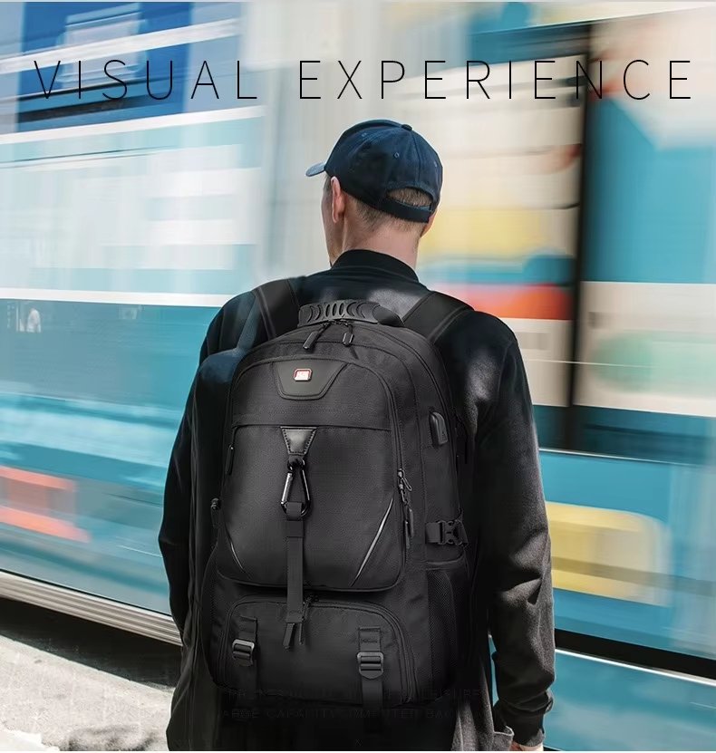 Anti-Theft Water-Resistant Large Capacity Expandable Travel Polyester Laptop Backpack product detail