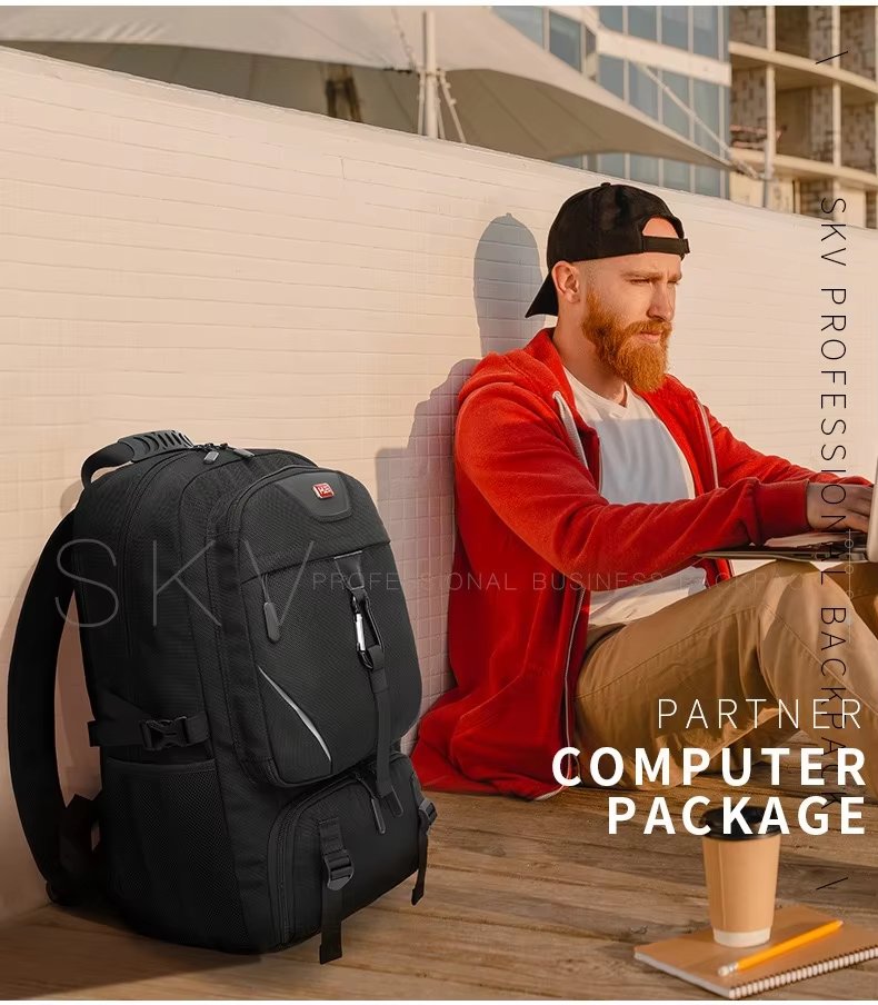 Anti-Theft Water-Resistant Large Capacity Expandable Travel Polyester Laptop Backpack product detail