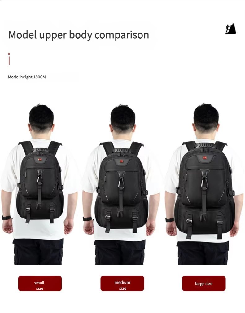Anti-Theft Water-Resistant Large Capacity Expandable Travel Polyester Laptop Backpack product detail