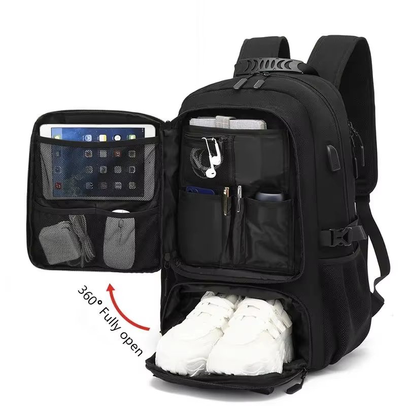 Anti-Theft Water-Resistant Large Capacity Expandable Travel Polyester Laptop Backpack product detail