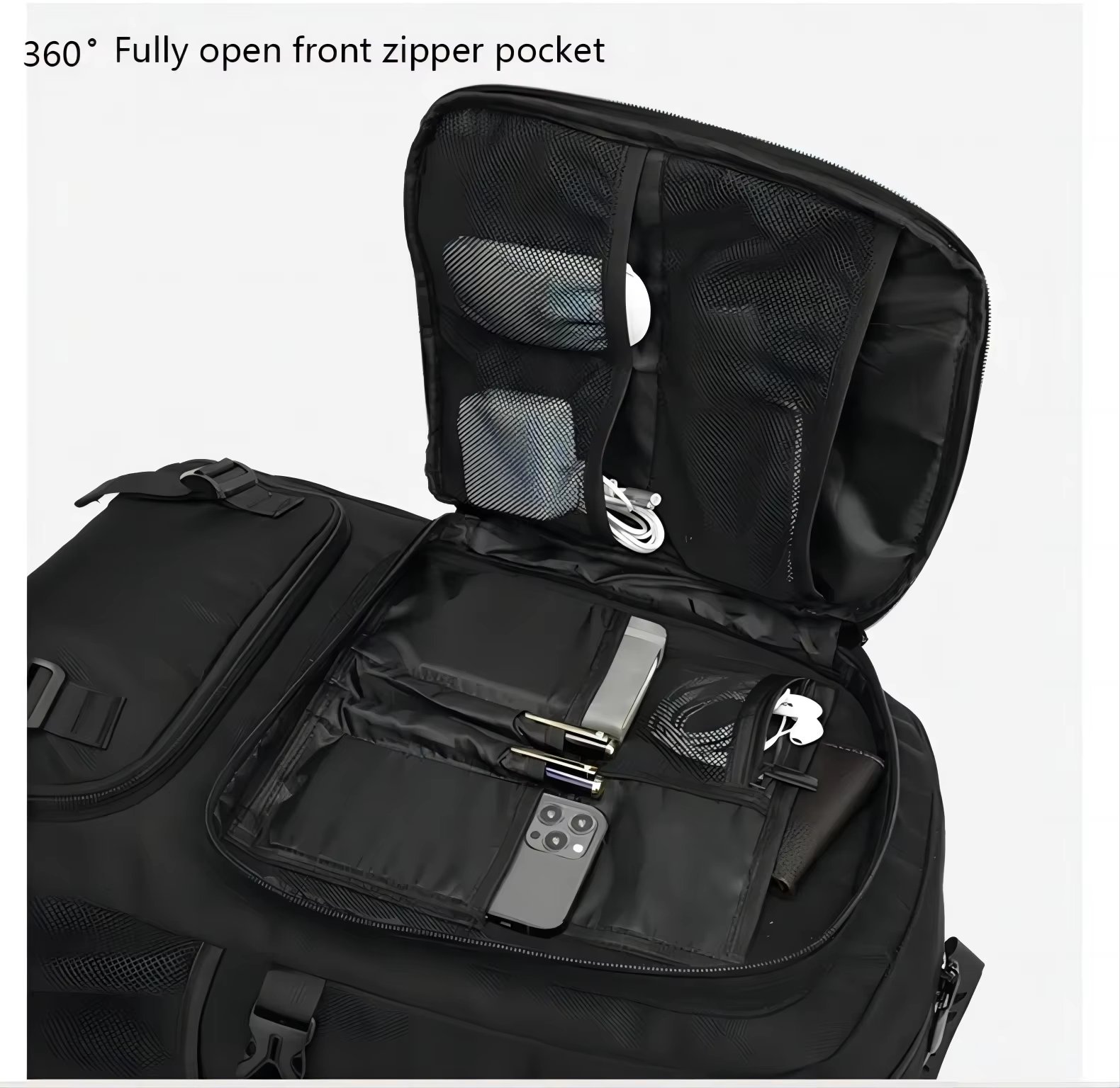 Anti-Theft Water-Resistant Large Capacity Expandable Travel Polyester Laptop Backpack product detail